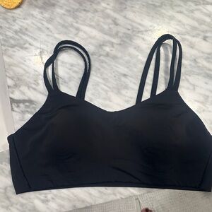 lululemon athletica Double Strap Black Sports Bra
